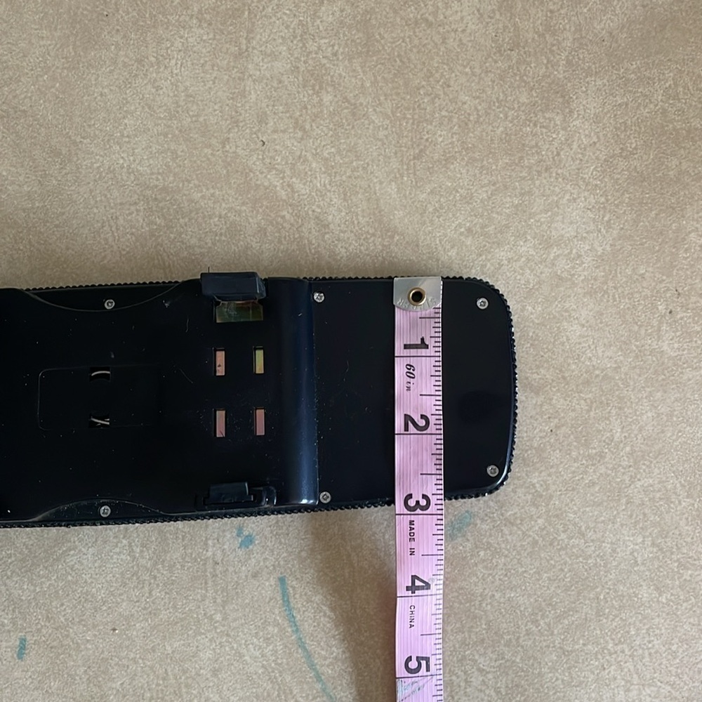 Black Sparkle Gem Clip On Rearview Mirror Accessory - Picture 5 of 5
